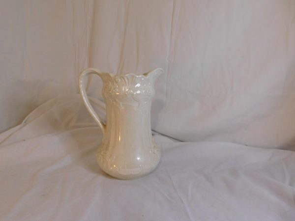 Ceramic White Pitcher Vase - Image 3