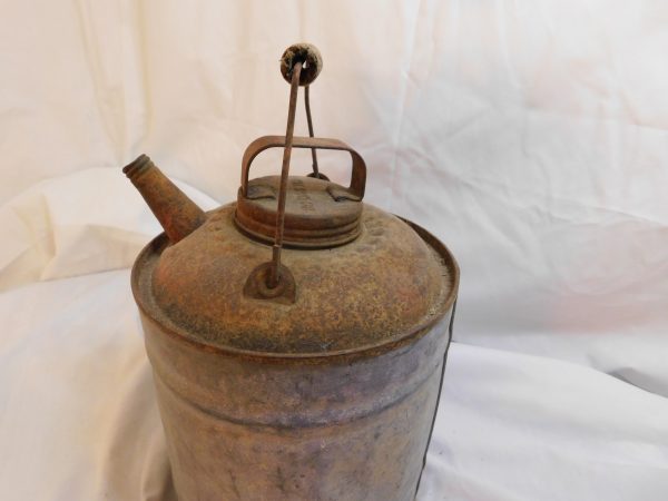 Galvanized Metal Gas or Kerosene Can - Image 5