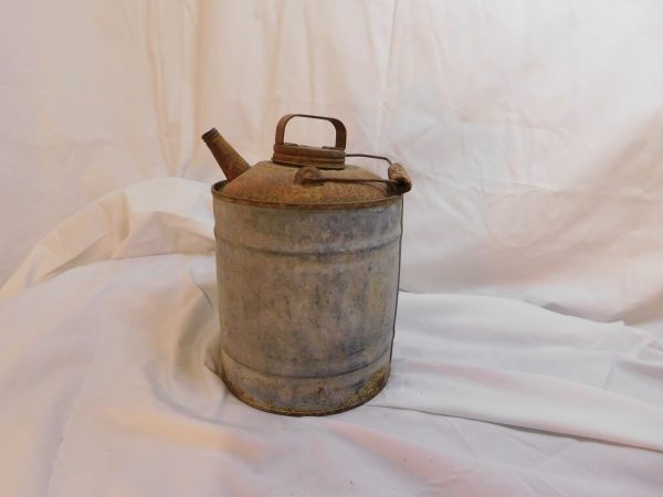 Galvanized Metal Gas or Kerosene Can - Image 4