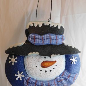 Snowman Tin Basket